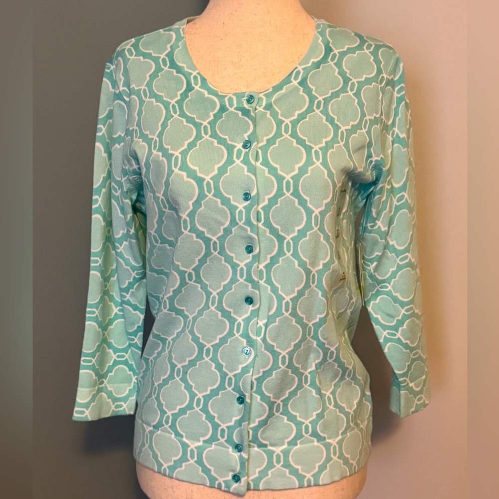 Women’s Studio Works cardigan. New with tags. Petite medium.